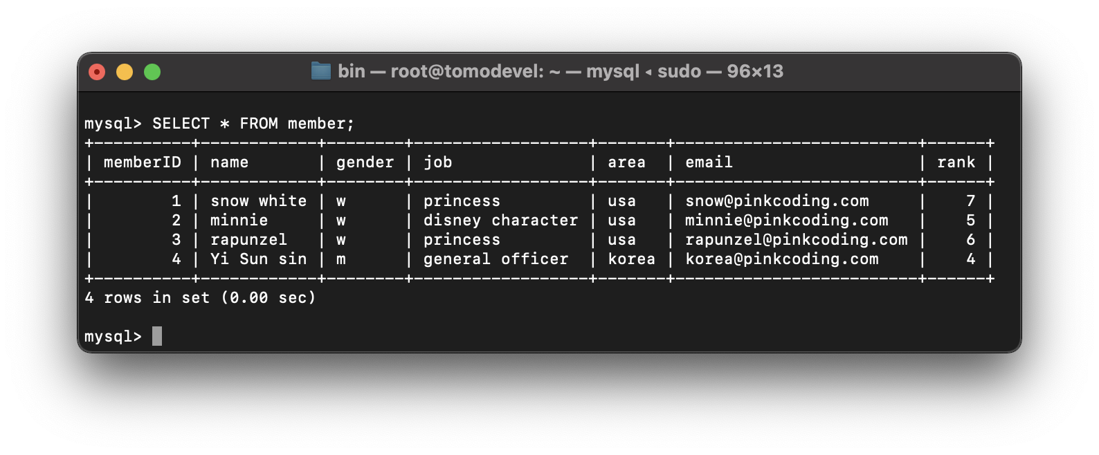 field sub query