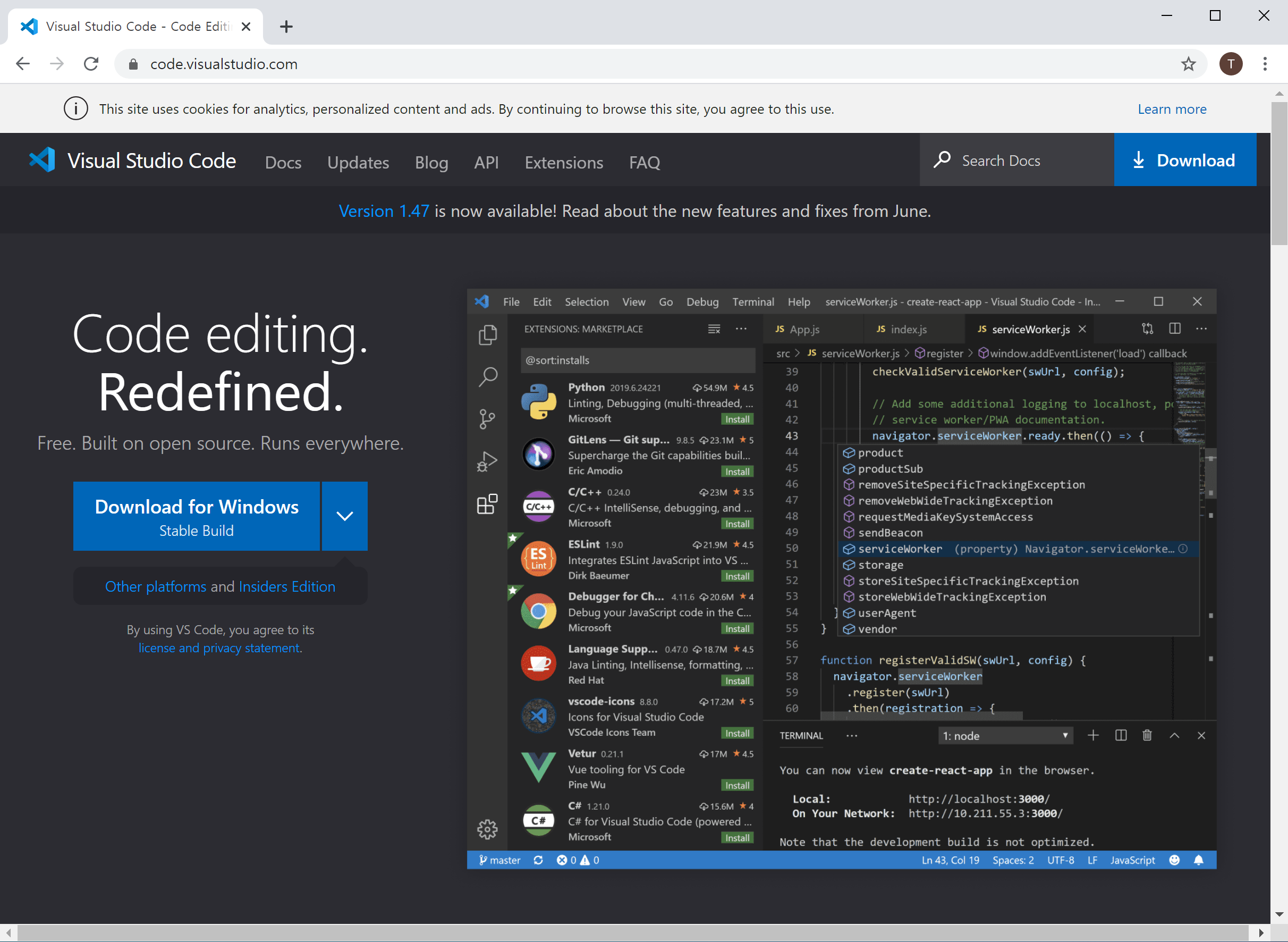 Visual Studio Code web