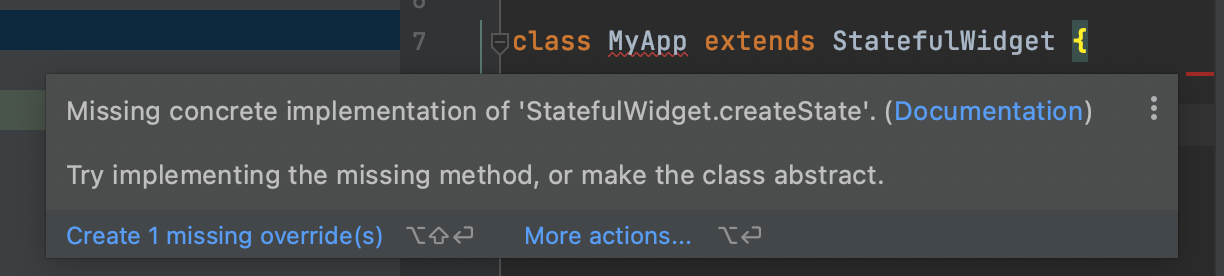 stateful widget