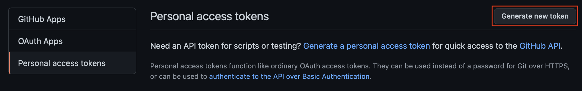 git generate token