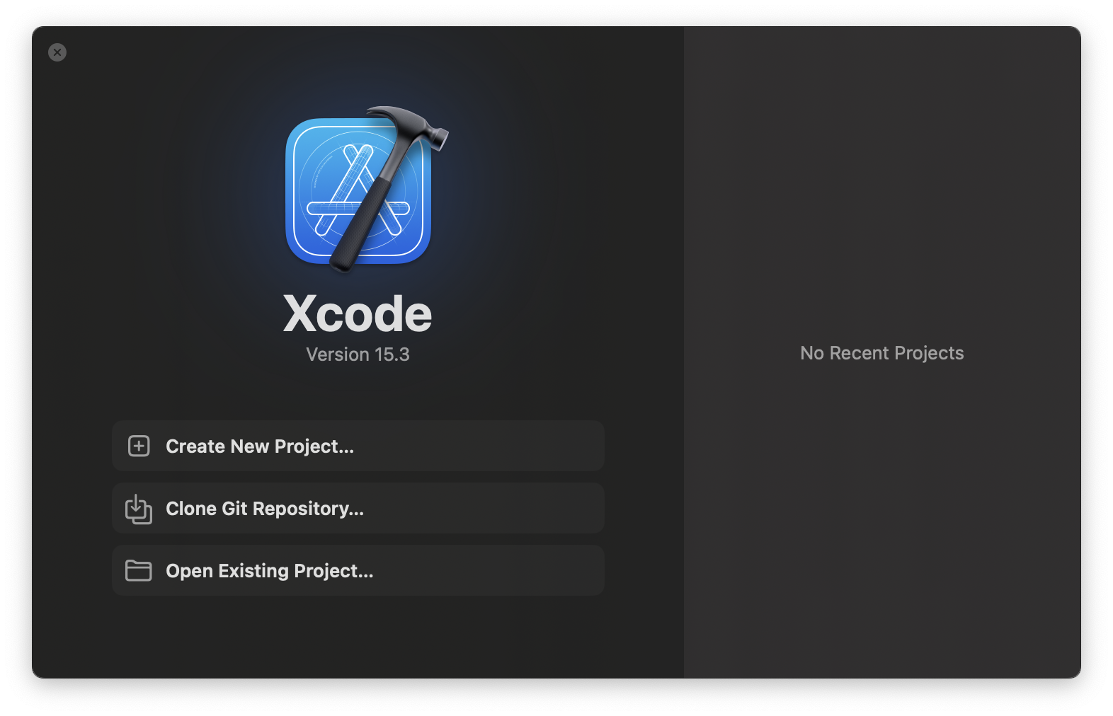 open xcode